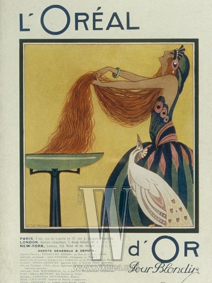 밝은 색의 염색 약‘D’OR’in 1921
