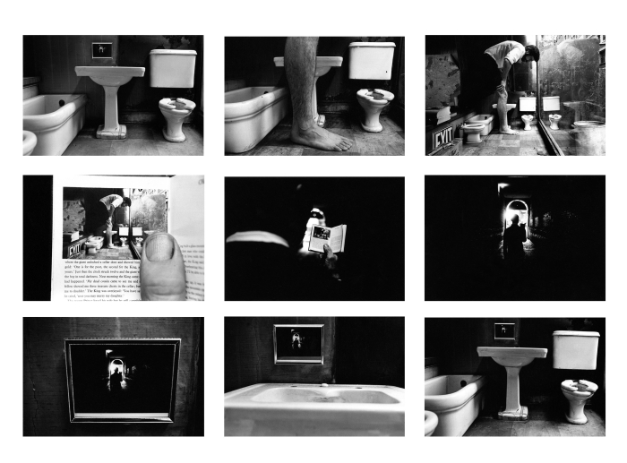 Things Are Queer, 1973 Nine gelatin silver prints with hand-applied text ⓒ Duane Michals. Courtesy of DC Moore Gallery, New York