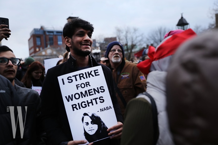 Activists Hold Women's Strike And Rally In NYC For International Women's Day